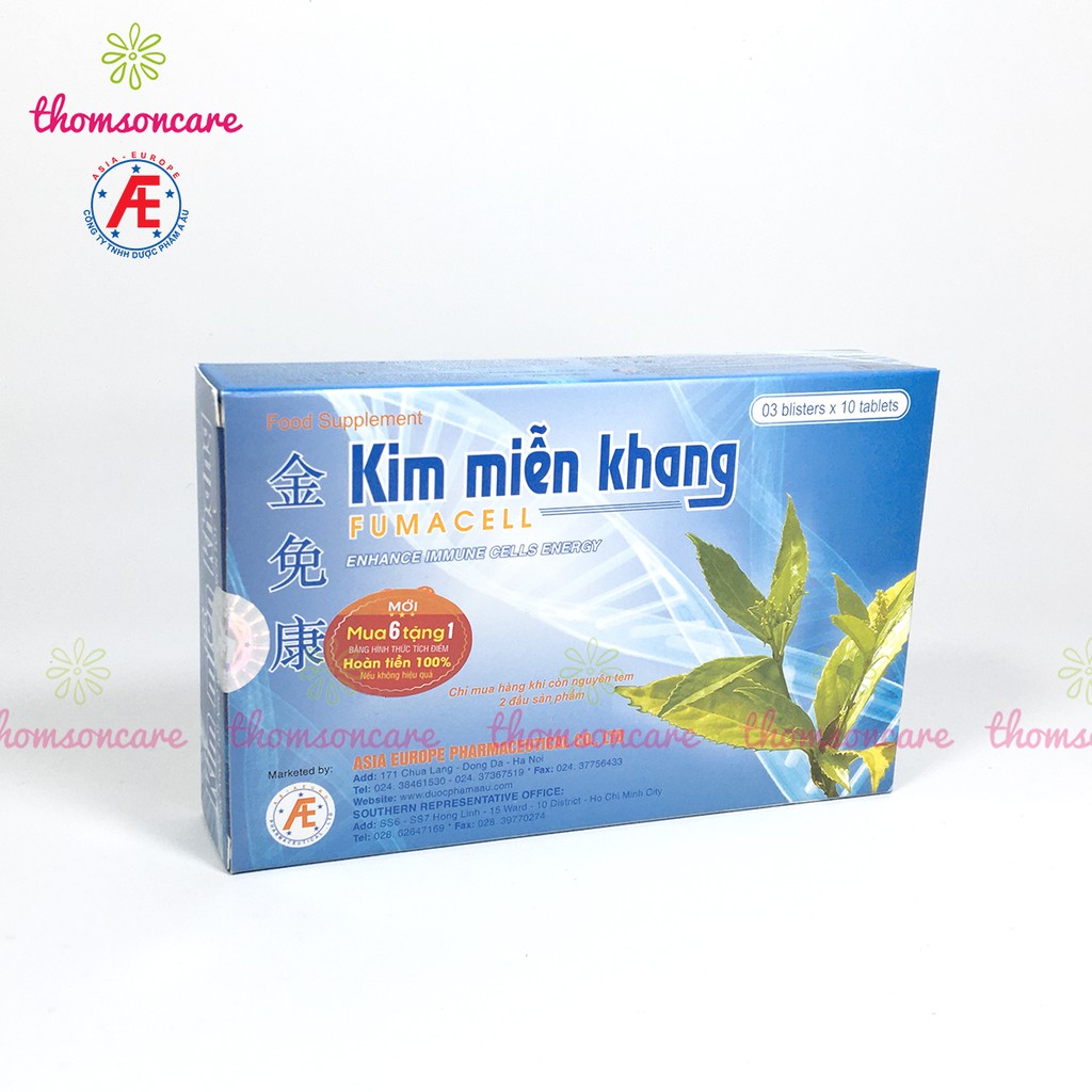 Kim miễn Khang - hỗ trợ giảm vảy nến - Mua 6 tặng 1 bằng tem tích điểm, thành phần từ thảo dược