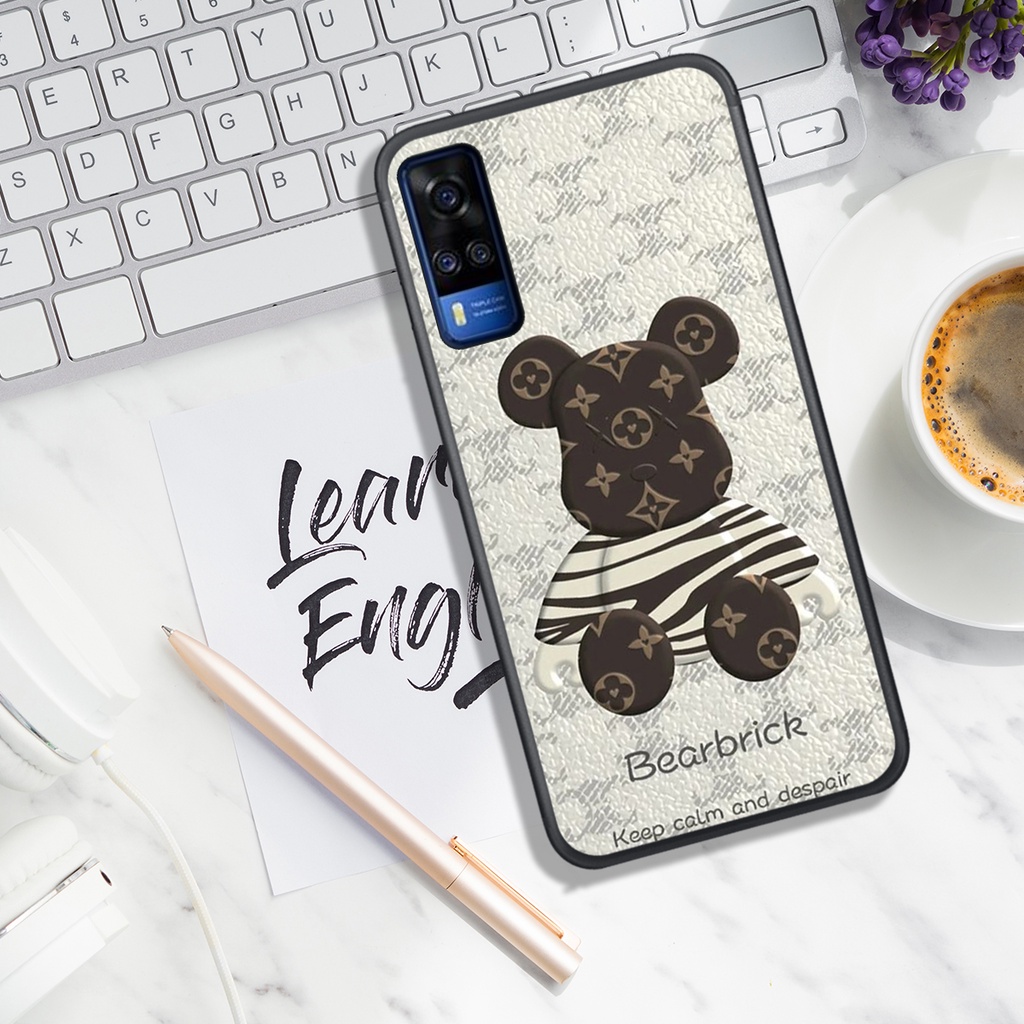 ỐP LƯNG VIVO Y12S - Y20 - Y20S - Y51 2020 - Y53S 4G - Y53S 5G - Y72 , IN HÌNH GẤU BEAR ROBOT BAO NGẦU, SIÊU ĐẸP.
