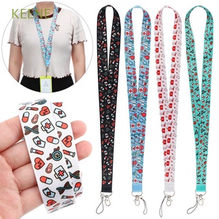 KEENE Medical Accessories Doctors ID Card Lanyards Key Ring Mobile Phone Lanyard Nurse Lanyards Key Chain Neck Straps Multi-function Badge Holder Cover Pass/Multicolor