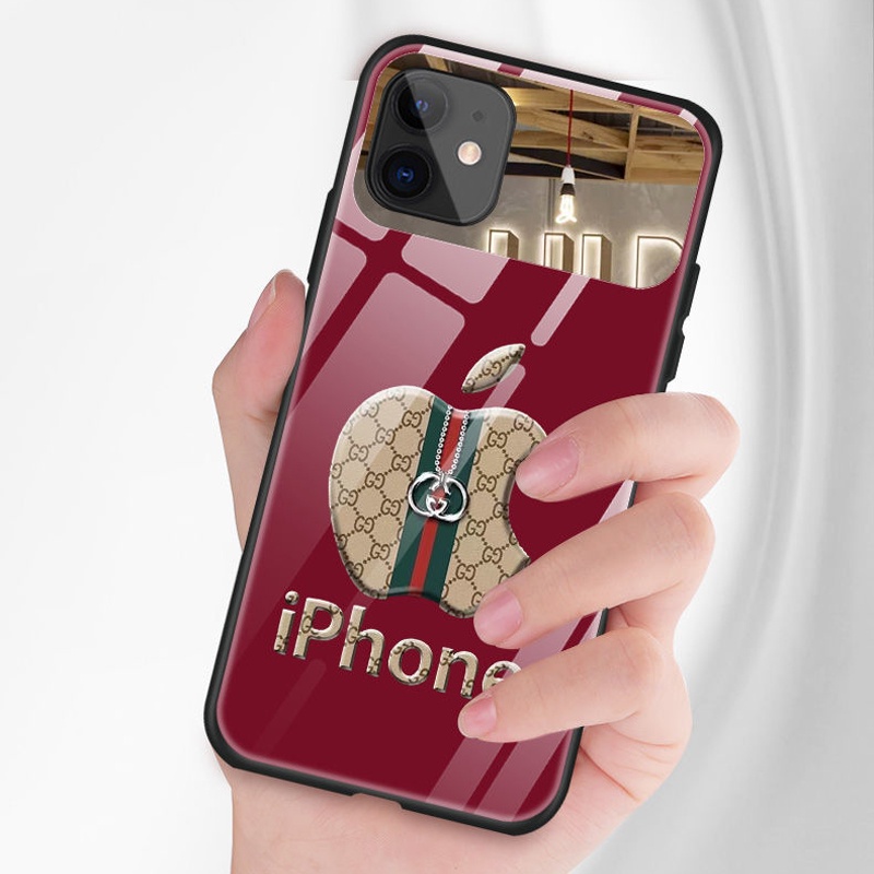 Ốp Điện Thoại Mặt Gương In Logo Cá Tính Cho IPhone 13 12 11 Pro Max XS Max