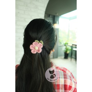 Dây Cột Tóc Hoa Len - Scrunchies Nhỏ Nhỏ Xinh Xinh