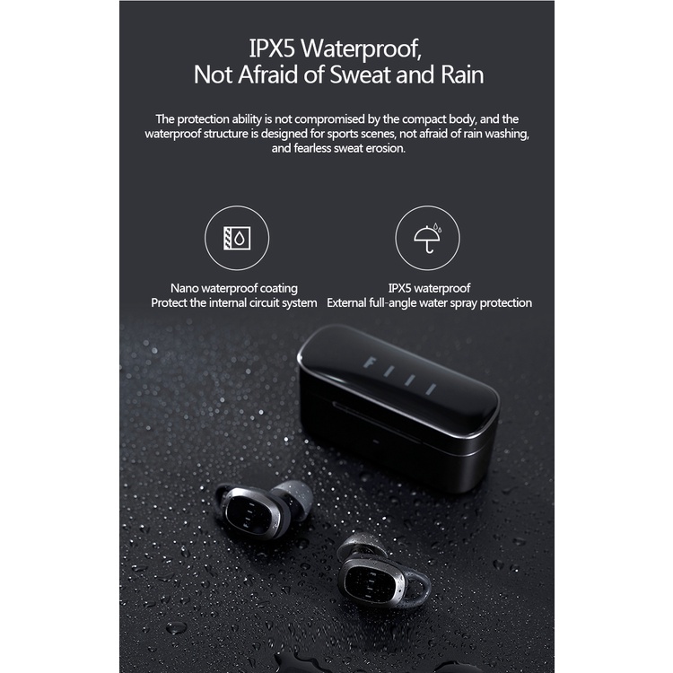 Tai Nghe Thể Thao Không Dây FIIL T1 Pro Giảm Tiếng Ồn 32 Tiếng stanbdy Bluethooth 5.2 Tiếng Cho Xiaomi