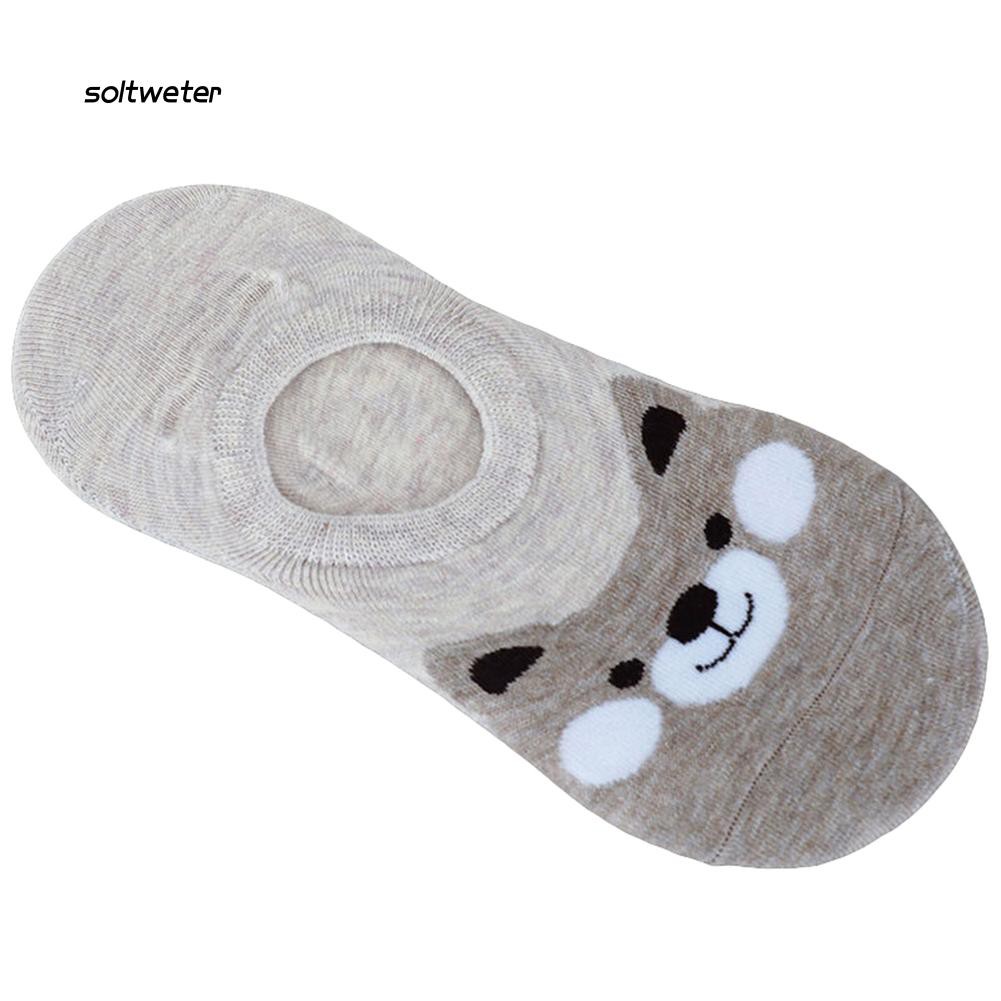 Vớ lười cổ thấp họa tiết hoạt hình xinh xắn cho nữ