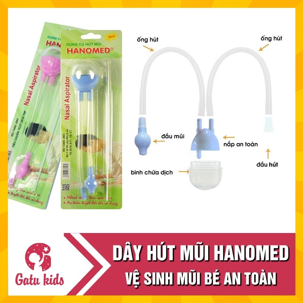 Hút mũi dây Hanomed vệ sinh mũi bé an toàn