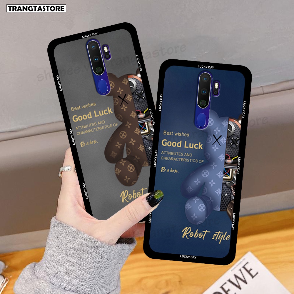 Ốp Oppo A5 2020 / A9 2020 / A11 2020 in hình gấu Bearbrick,Mountain,xanh,đen,đỏ giá rẻ