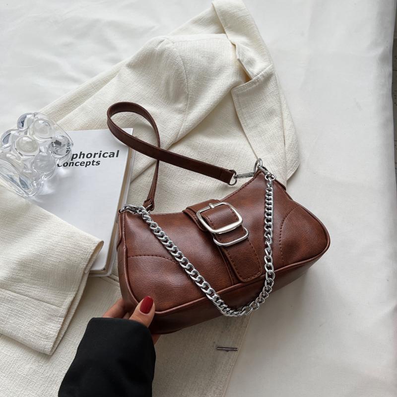 Túi đeo dưới cánh tay Hình Vuông Cỡ Nhỏ Phong Cách Phương Tây Dễ Phối Đồ Thời Trang Cho Nữ