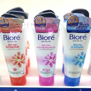 Sữa rửa mặt Biore các loại 50g