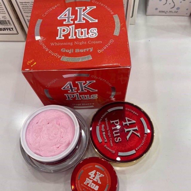 Kem giảm ụn mủ viêm đỏ mờ vết thâm dưỡng trắng da 4K Plus- Mẫu thử  2gr