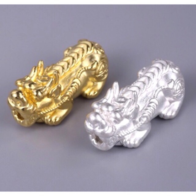 KHO SỈ  Charm tỳ Hưu bạc cõng kim tiền - Hàng bạc tốt loại 1 cực đẹp PH302