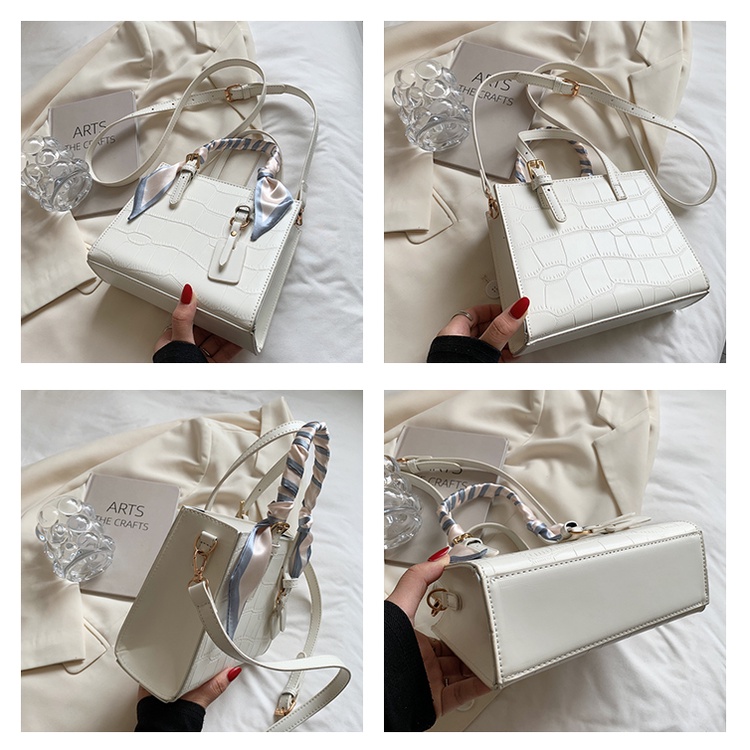 Túi đeo chéo dáng vuông khăn nơ - Hàng loại 1 - TB.Store DC383 20x15x8