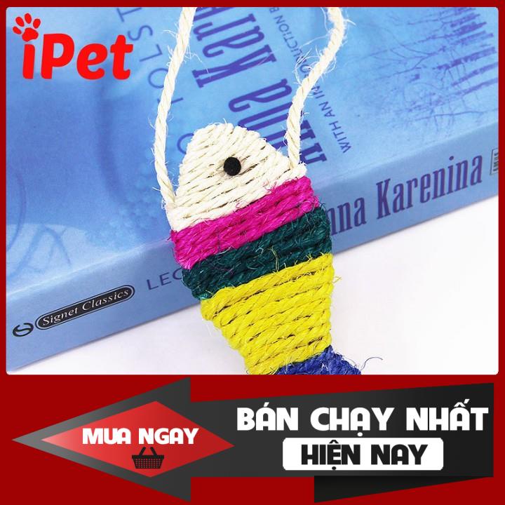 Bàn Cào Móng Dây Thừng Hình Con Cá Cho Mèo - iPet Shop 0