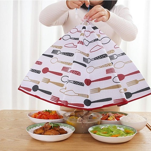 Lồng Bàn Gấp Gọn - Giữ Nhiệt - Bảo Quản Thực Phẩm - Hình Họa Tiết Dễ Thương