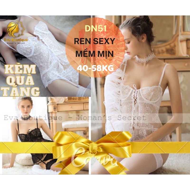 _DN51_Set đồ lót ren có gọng kẹp vớ [EvaBoutique]