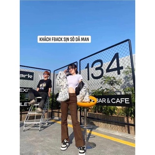 [ORDER TAOBAO] JEAN ỐNG LOE NÂU TÂY