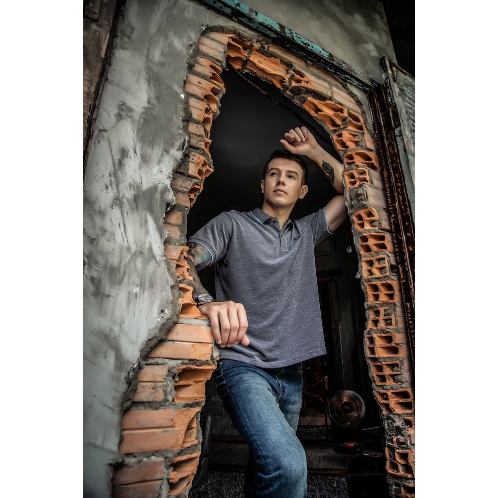 [Mã BMLTA35 giảm đến 35K đơn 99K] Áo Polo Trơn Viền Nổi Bật Just Men 220095