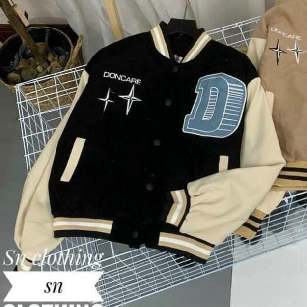 Áo khoác da lộn chữ D chuẩn shop cá tính-A820