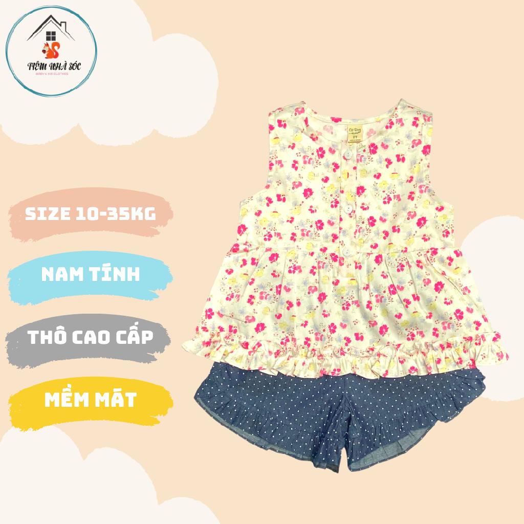 Bộ sát nách họa tiết hoa quả cho bé gái hiệu Oliriver size 1 - 10 tuổi Tiệm Nhà Sóc