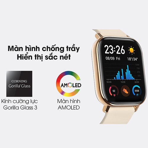 Ele】⚡⚡Đồng hồ thông minh Thông , Smart watch thể thao giá rẻ chống nước thiết kế GTS đẹp