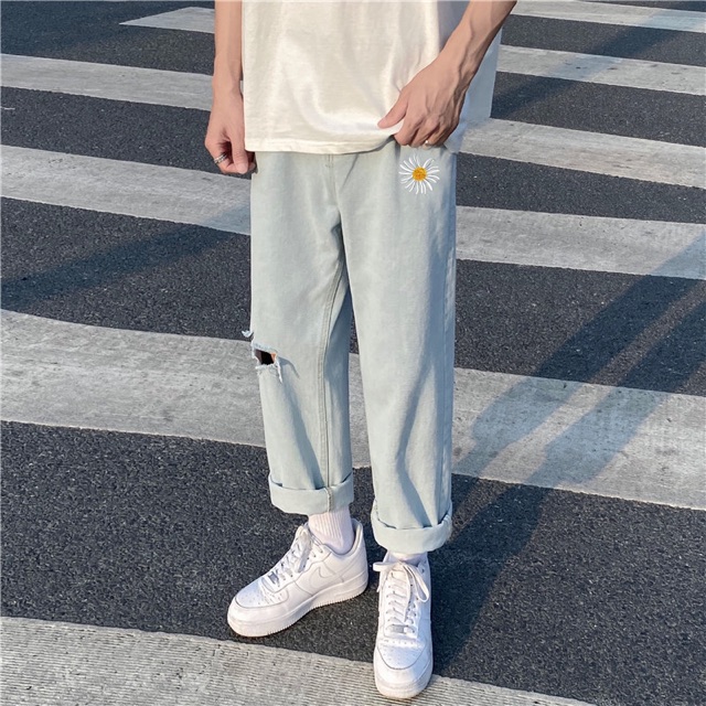 quần jeans baggy suông , rộng -q4- mang phong cách hàn quốc hottrend 2022 | BigBuy360 - bigbuy360.vn