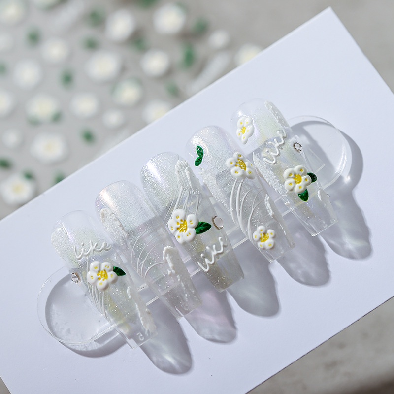 Miếng Dán Trang Trí Móng Tay Họa Tiết Núi Hoa TS-1564