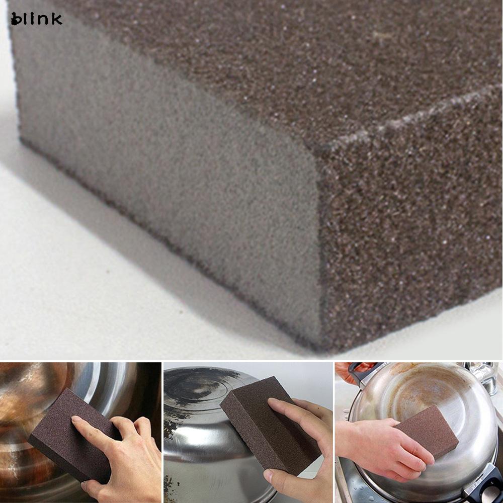 Miếng xốp kích thước 10 x 7 x2.5cm dùng để rửa vết rỉ sét trên các loại nồi