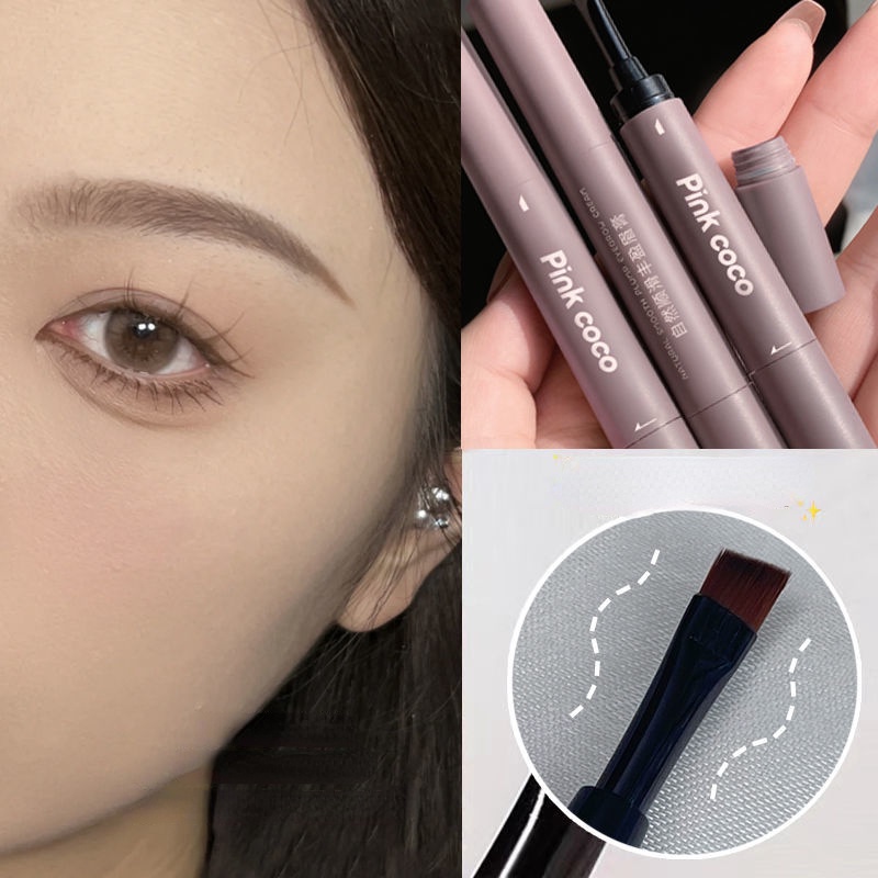 Kem Nhuộm Lông Mày Ba Chiều Tự Nhiên Kháng Nước Lâu Trôi Không Phai Màu Cho Nữ