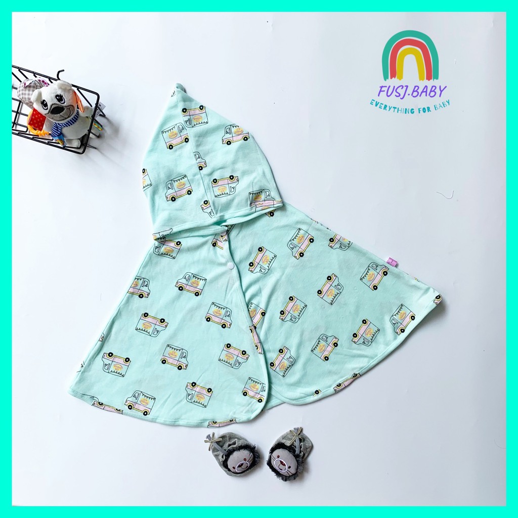 Áo choàng chống gió, chống nắng kiểu cánh dơi cotton đáng yêu Mimo Baby cho bé