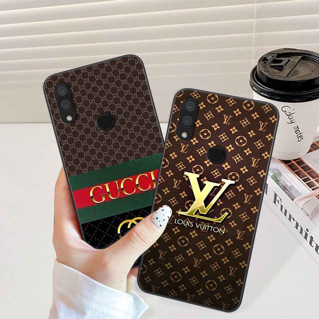 Ốp Xiaomi Redmi 7 in hình thương hiệu L.V, N.I.K.E cá tính, đẳng cấp