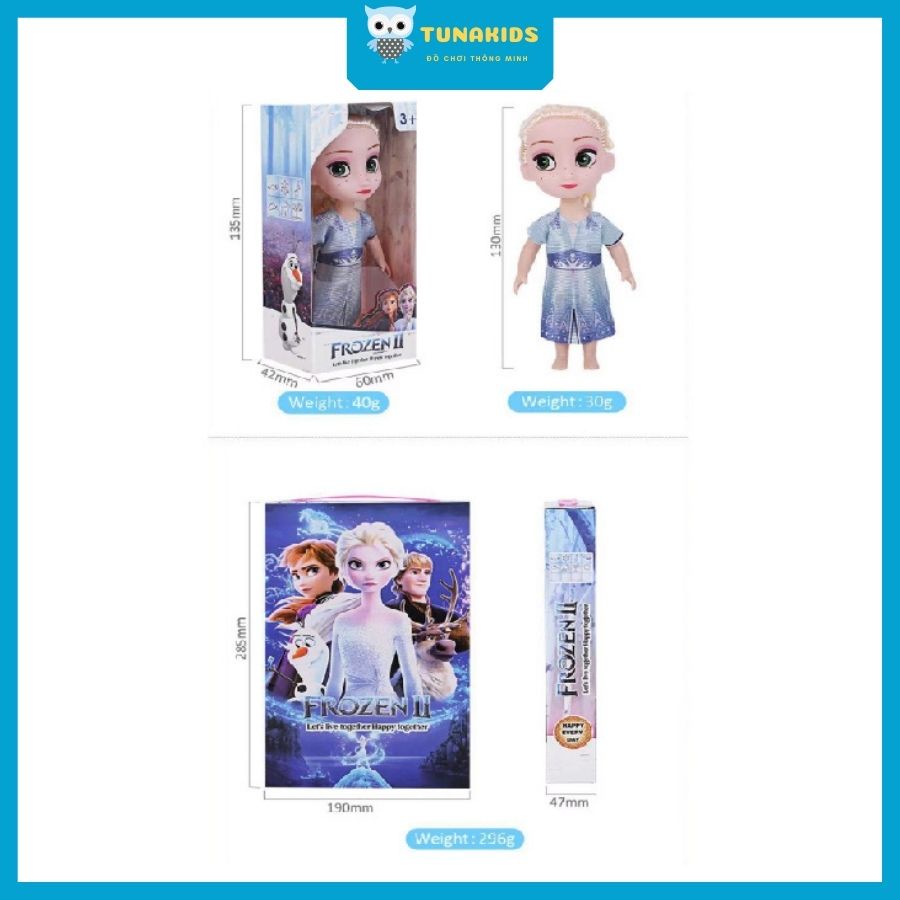 Búp bê Elsa Anna Disney Frozen công chúa đồ chơi dễ thương cho bé Tunakids