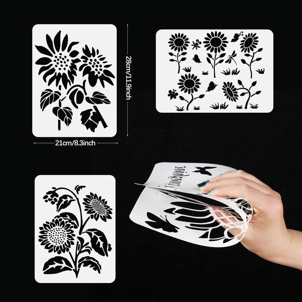 LAYOR1 Khuôn Mẫu Cắt Thẻ Trang Trí Album Hình Hoa Nhiều Lớp DIY