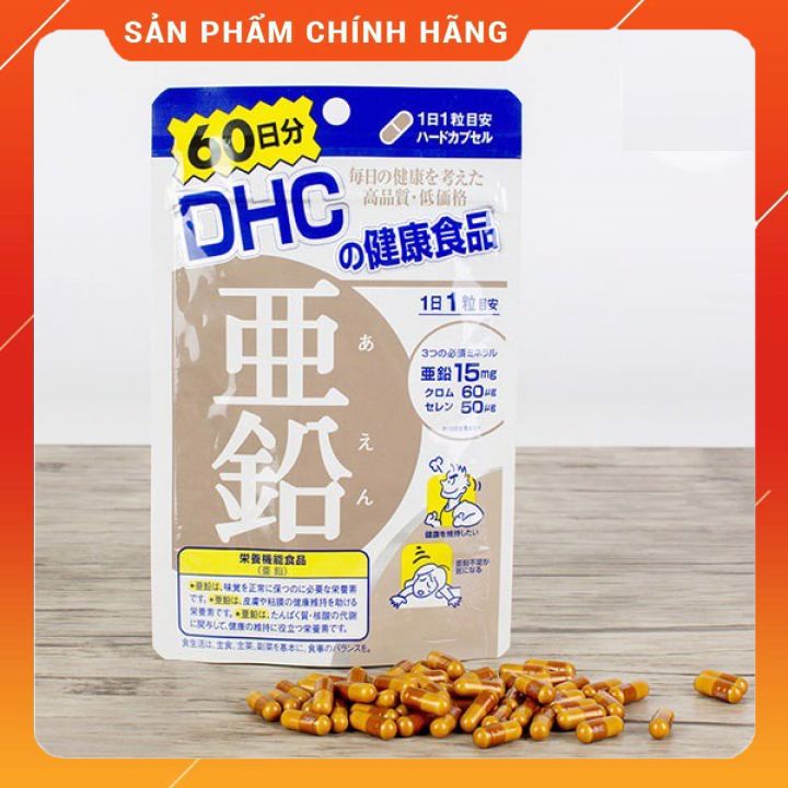 Viên uống Bổ sung Kẽm DHC Zinc 🔥𝐒𝐀𝐋𝐄 𝐌𝐀̣𝐍𝐇🔥 từ Nhật Bản- 15 day và 30 day cải thiện da mụn, cho da tóc mềm, mượt