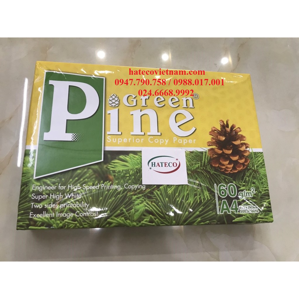 Giấy Green Pine/ Pagi A4 ĐL60gsm - Giấy in - Giấy photo