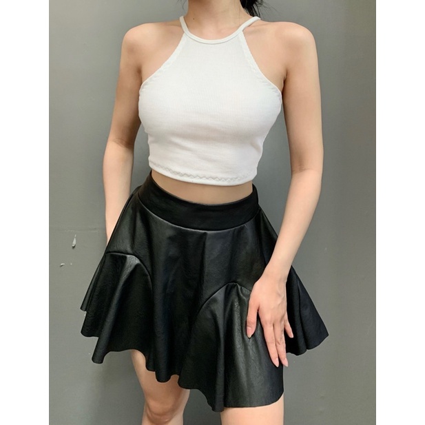 Áo yếm gân Croptop