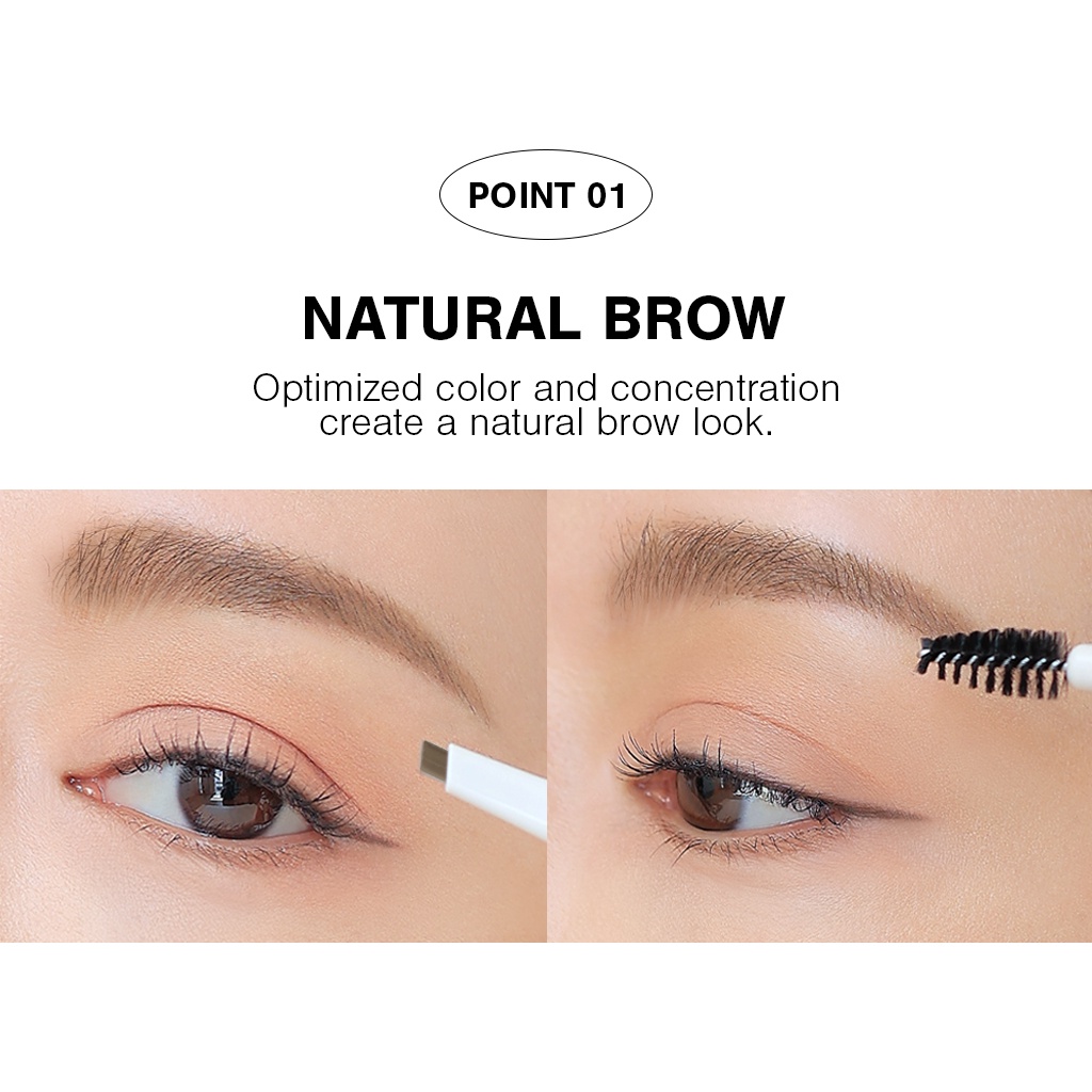 Bút kẻ mày thiết kế dễ 3CE Easy Brow ​Designing Pencil 0.13g | Official Store Eye Make up Cosmetic