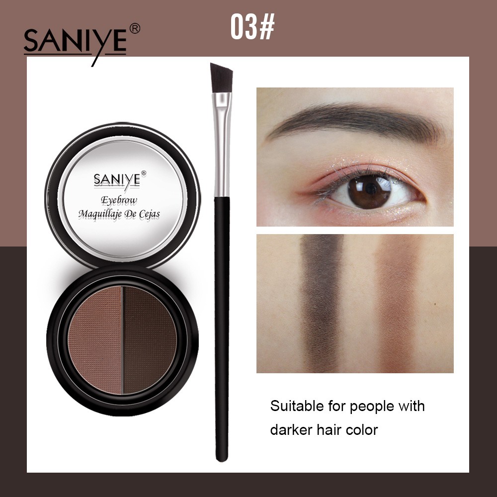 Bộ phấn kẻ lông mày không thấm nước kèm cọ E028 | BigBuy360 - bigbuy360.vn