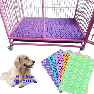 Tấm sàn nhựa lót sàn nhà lót chuồng, lót sàn chuồng chống lọt chân chó mèo thỏ - 20x30cm