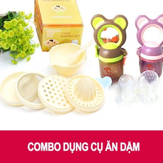 Combo ăn dặm: Bộ túi nhai Kichilachi và bộ chế biến 7 món ăn dặm kiểu Nhật