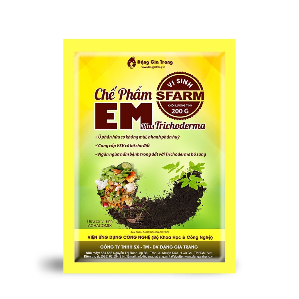 COMBO 1 TÚI CHẾ PHẨM EM SFARM 200GR VÀ 2 CHAI MẬT RỈ ĐƯỜNG SFARM 1 LÍT