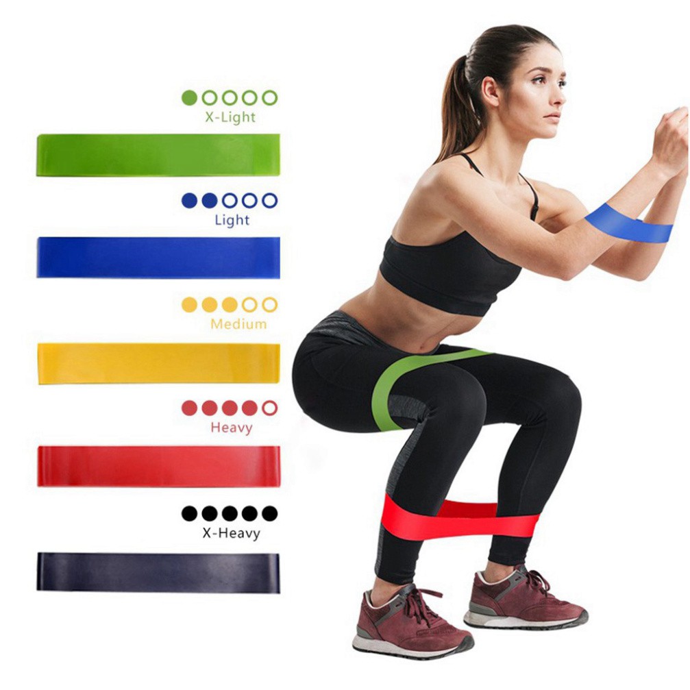 [KHO❤️TỔNG] Bộ Dây Dàn Hồi mini band, Dây Thun Kháng Lực Tập Gym Chân Mông Mini band cao su đàn hồi 4-5-6 dây