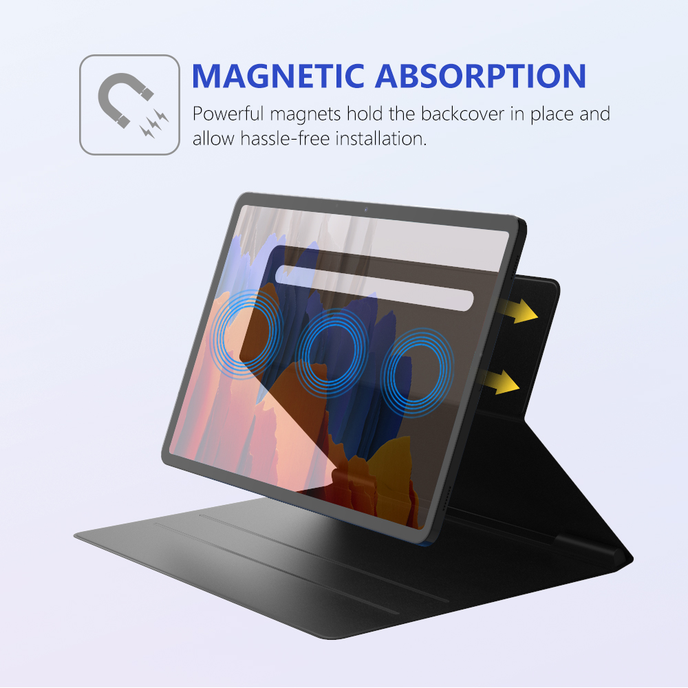 Bao Da Máy Tính Bảng PU Từ Tính Tự Động Tắt/Mở Thông Minh Cho Samsung Galaxy Tab S7 &amp; S8 11/ S7 &amp; S8 Plus 12.4&quot; 2020