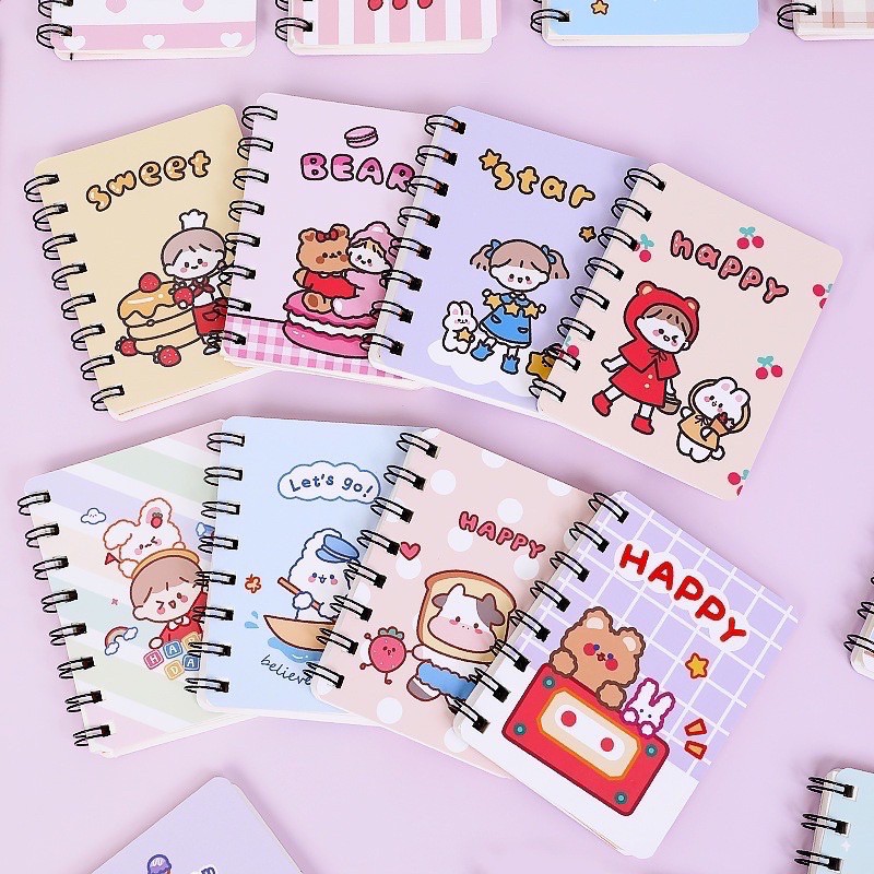 Sổ tay mini lò xo a7