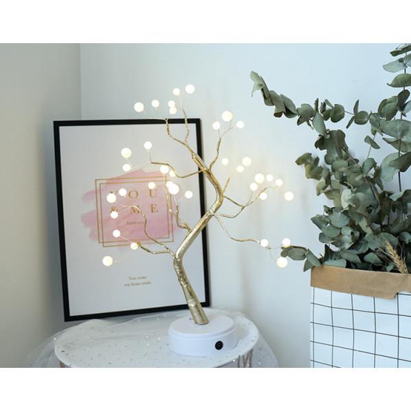 Đèn Led Dây Đồng Hình Cái Cây, Có Cảm Biến Chạm