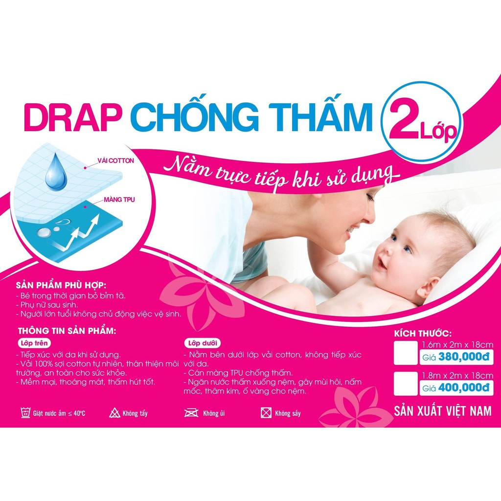 GA CHỐNG THẤM NƯỚC COTTON 5D 2 LỚP CAYABE MÈO DORAEMON XANH