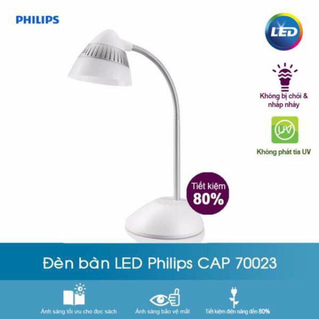 [FREESHIP] ĐÈN BÀN Led  70023 PHILIPS _MOMOMART _SIHOO.VN