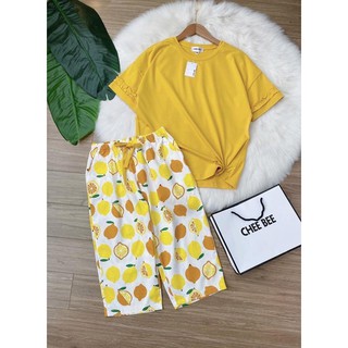 Bộ đồ hoa quả mặc ở nhà nữ