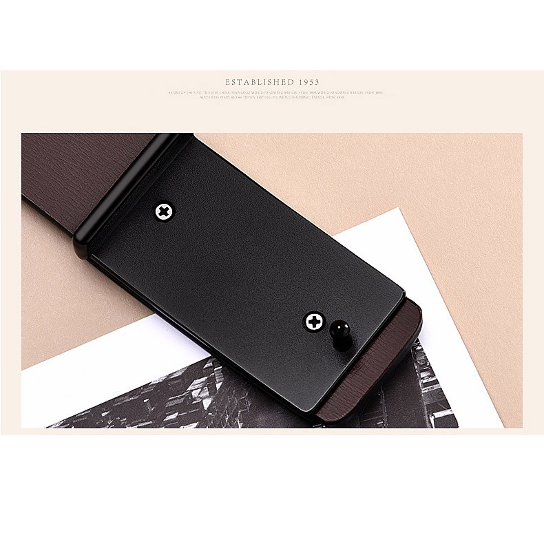 Thắt lưng/ dây nịt nam đục lỗ có hộp đựng