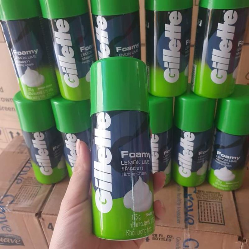 Bọt cạo râu Gillette chính hãng hương chanh 175g
