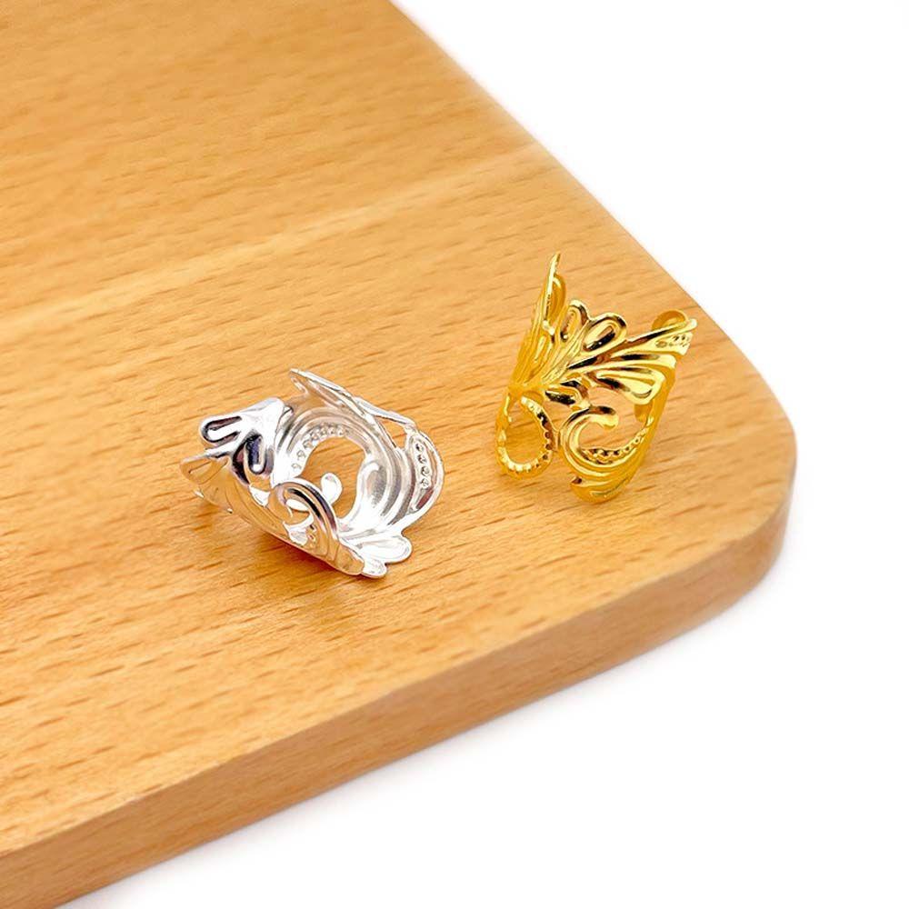 ANEMONE Phụ Kiện Trang Trí Tóc Giả Bằng Kim Loại Màu Sắc Bạc Phong Cách Châu Phi