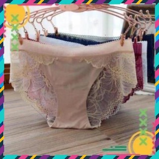[Juni Shop] Quần Lót Đúc Pha Ren Hoa