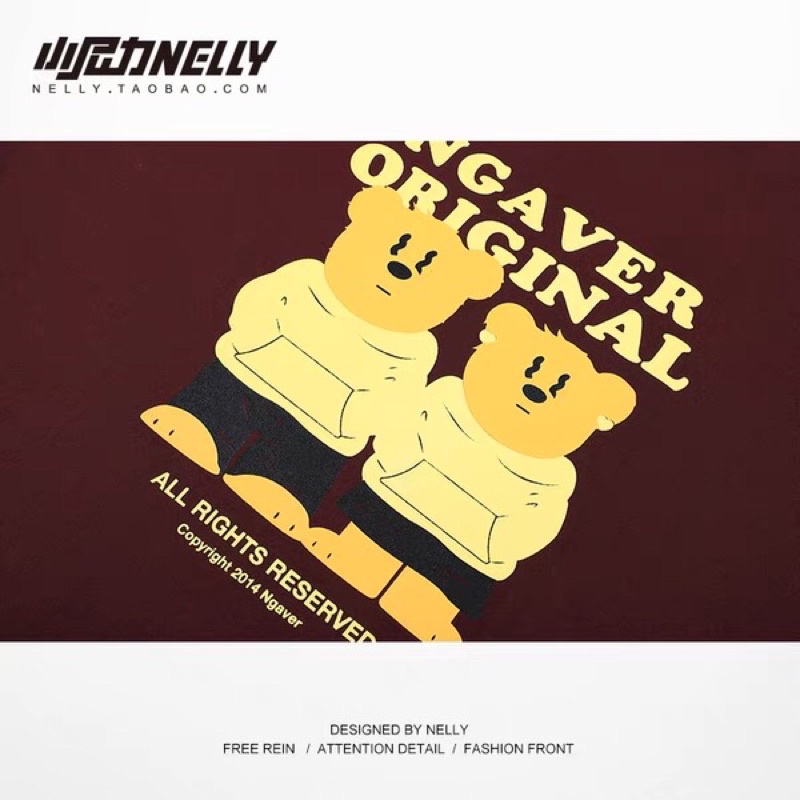 Áo phông nelly heybig sale (có sẵn) asl 2 gấu vàng reserved